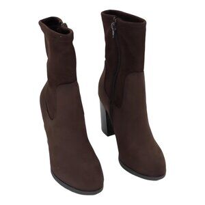 Style Co Anitaa Almond Toe Ankle Booties Dark Roast 5M